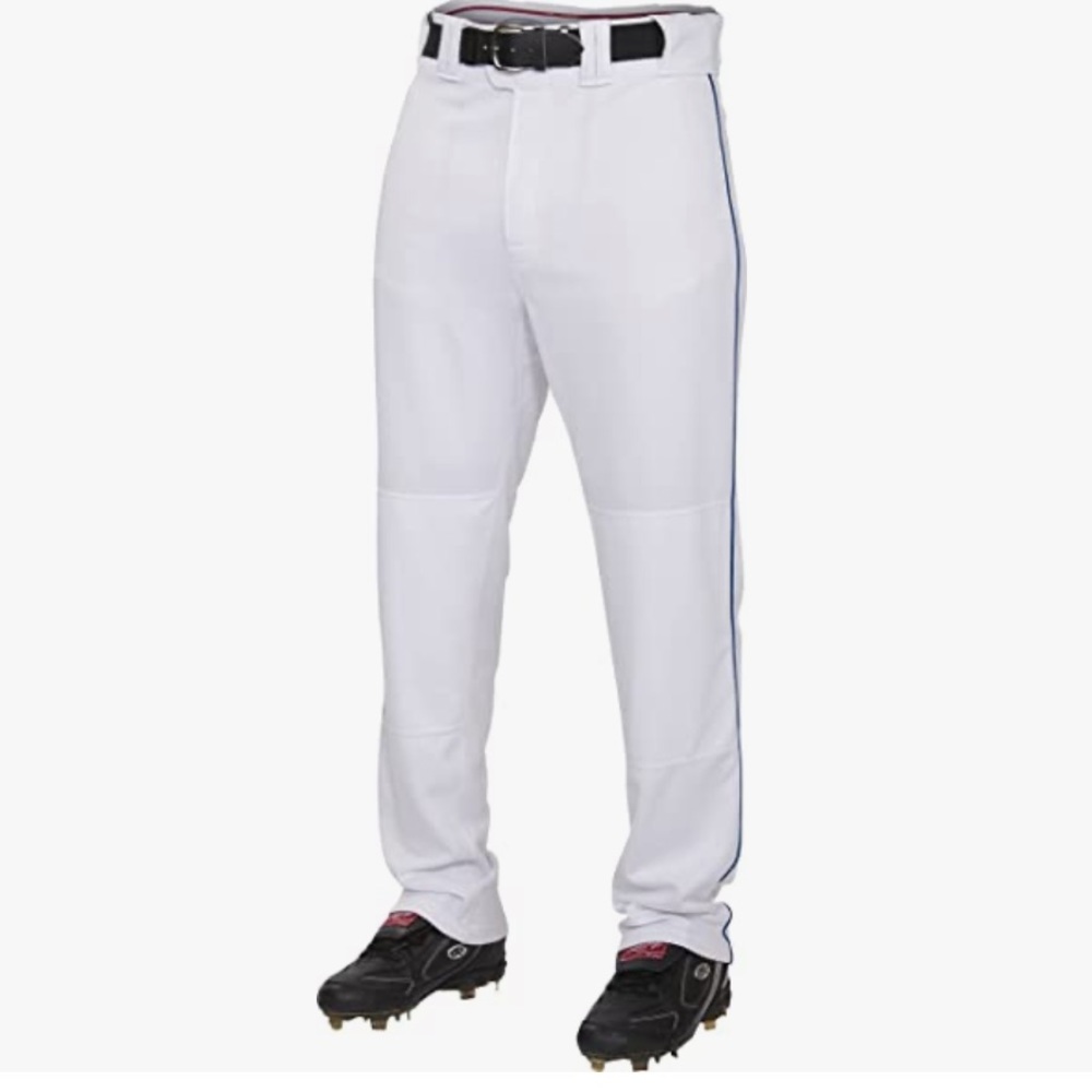 Rawlings pro 150 series game/practice baseball pant, youth,piped, full length XL